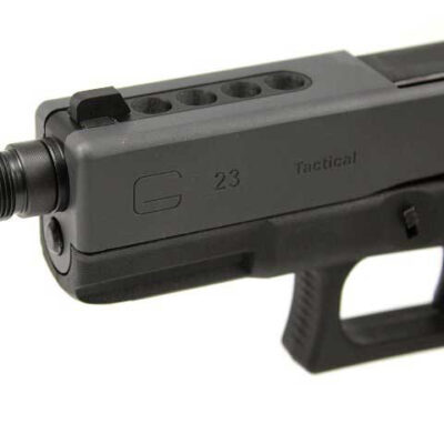 Alternative view of WE pistols silencer adaptor - short, black