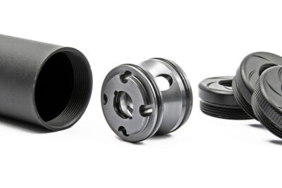 ML Aluminum Suppressor WHISPER MOCK SILENCER 175 x 30 mm, Medium - Black - obrazek 2