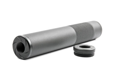 ML Aluminum Suppressor WHISPER MOCK SILENCER 215 x 30 mm, Long - Black