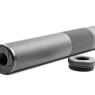 ML Aluminum Suppressor WHISPER MOCK SILENCER 215 x 30 mm, Long - Black