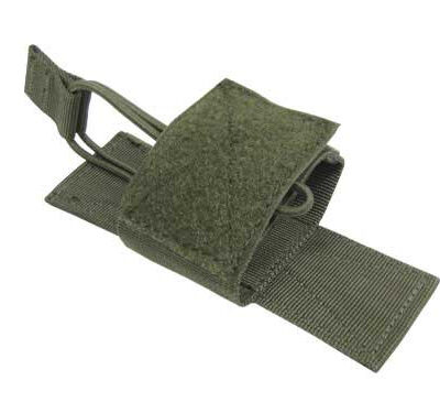 Alternative view of UNIVERSAL pouch with Velcro OLIVE