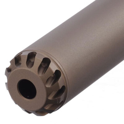 Alternative view of AA Aluminum Silencer AAP 169x35 mm, 14- mm CCW - Tan