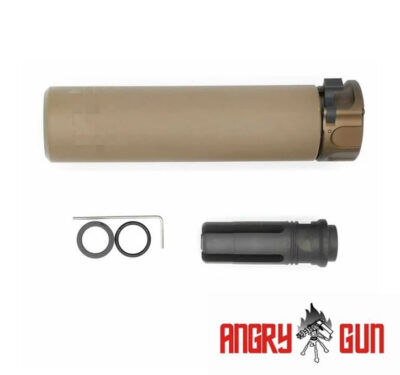 Angry Gun QD SOCOM556 Silencer (Full Markings), 14- mm (CCW) - Tan - obrazek 2