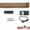 Angry Gun QD SOCOM762 Silencer (Full Markings) with Tracer unit, 14- mm (CCW) - Tan OD-A-SOCOM762T-FDE asgbox.pl