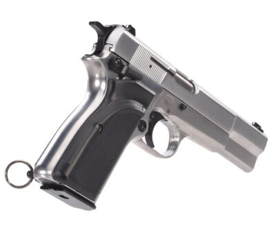 WE GBB Pistol Browning Hi-Power MK3 - Silver - obrazek 4