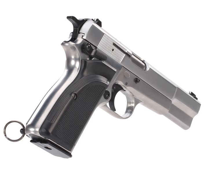 WE GBB Pistol Browning Hi-Power MK3 - Silver OD-A-WE00540 asgbox.pl WE GBB Pistol Browning Hi-Power MK3 - Silver - obrazek 4