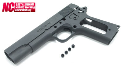 Aluminum Slide  a  Frame for MARUI M1911A1 (S.A. Type/Black)