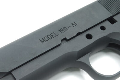 Aluminum Slide  a  Frame for MARUI M1911A1 (S.A. Type/Black) - obrazek 3