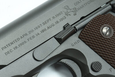 Stainless Slide Stop for MARUI M1911 (Black) - obrazek 4