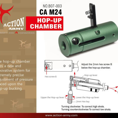 Alternative view of AA CNC Aluminum Hop-up Unit for CA M24 - Green