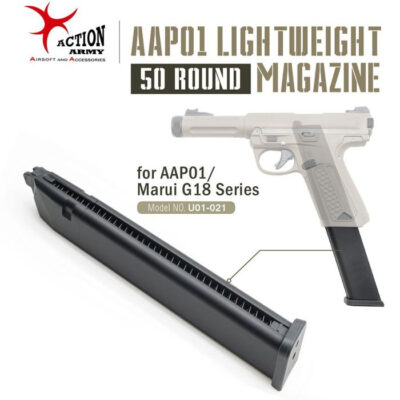 Alternative view of AA Long Gas Magazine for AAP-01 / G-series GBB, 50 BBs - Black
