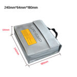 Safety Bag 65x180x240mm for Li-pol battery - obrazek 2