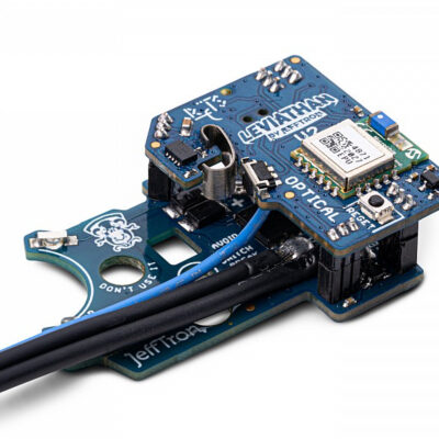 Alternative view of JeffTron LEVIATHAN V2 Optical (rear wired)  plus  CNC EDGE Trigger - Black