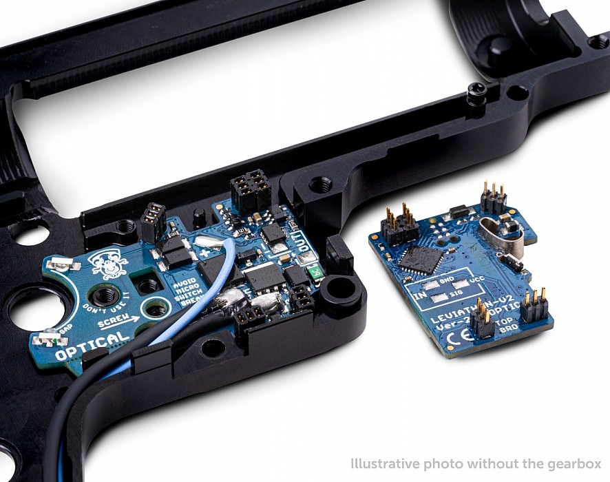 JeffTron LEVIATHAN V2 Optical (Front Wired) plus CNC FLAT Trigger - Red OD-A-JT-LEV-V2F-FR asgbox.pl JeffTron LEVIATHAN V2 Optical (Front Wired) plus CNC FLAT Trigger - Red - obrazek 4