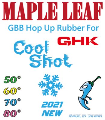 ML GHK Silicone Hop-up Bucking COOL SHOT, 80 Shore - Red - obrazek 2
