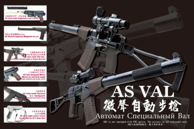 LCT AS VAL Full Steel Airsoft Rifle – Black / Brown - obrazek 3