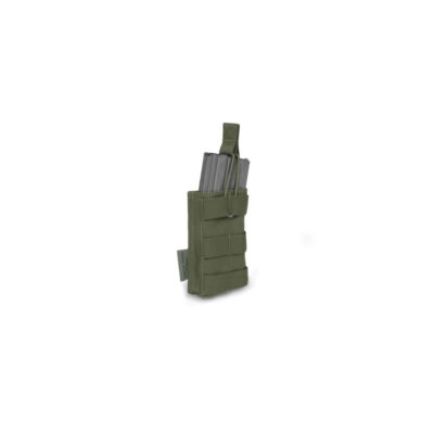 Alternative view of WAS Single MOLLE Open Pouch AR15 / M4 - Green