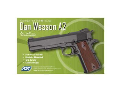 ASG Dan Wesson A2 GBB CO2 Pistol - Black - obrazek 4