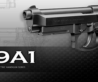 Alternative view of TM Electric AEP Pistol M9A1 - Black (no markings)