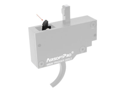 Steel piston sear for AirsoftPro MB06 trigger - obrazek 4