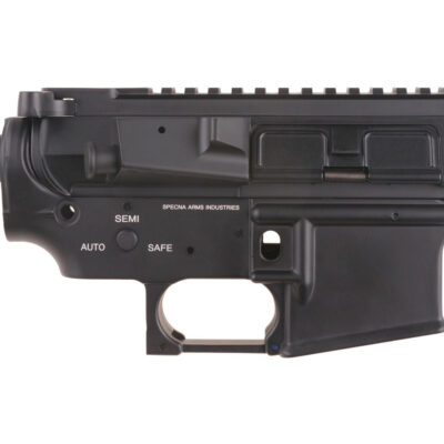 Alternative view of Metal Receiver (MP129B) for M4 Assault Rifle Replicas - SA Logo