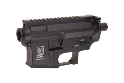 Metal Receiver (MP129B) for M4 Assault Rifle Replicas - SA Logo - obrazek 3