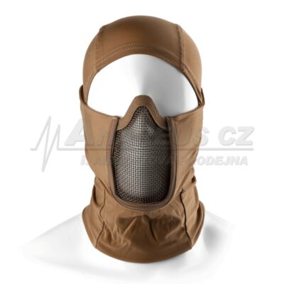 Alternative view of Mk.III Balaclava with Steel Half Face Mask ( TAN )