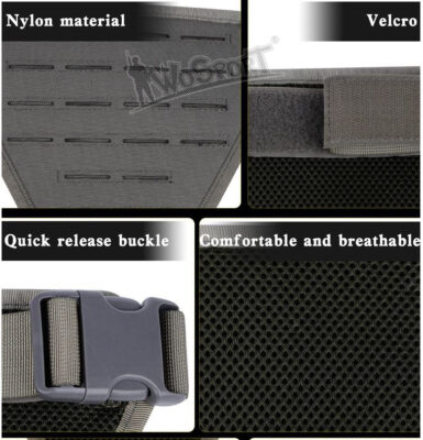 WST Tactical leg panel laser cut - Black - obrazek 4