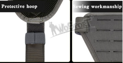 WST Tactical leg panel laser cut - Black - obrazek 5