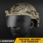 WST ARC Flip Helmet Goggles, 2 Lenses – Black - obrazek 3