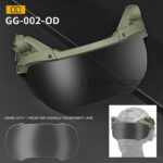 WST ARC Flip Helmet Goggles, 2 Lenses – Green
