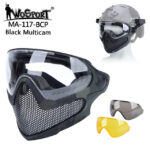 WST Pilot Steel Mesh Mask (3 Lenses) – MC Black