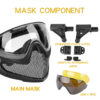 Pilot Mask (Steel mesh version) - MC OD-A-WOSP43-MC asgbox.pl