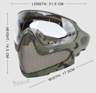 WST Pilot Steel Mesh Mask (3 Lenses) – MC - obrazek 3