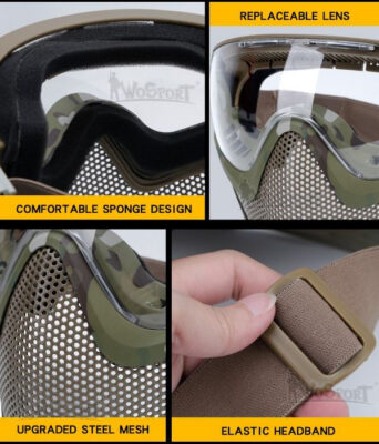 WST Pilot Steel Mesh Mask (3 Lenses) – MC - obrazek 4