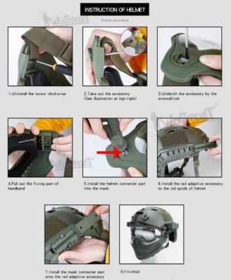 WST Pilot Steel Mesh Mask (3 Lenses) – Grey - obrazek 5