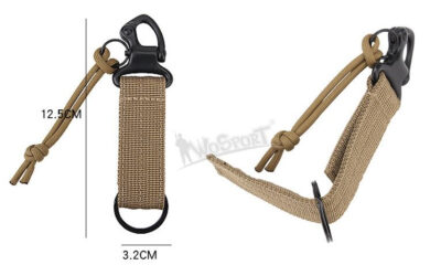WST SL-41 Multifunctional Keychain with Safety Carabiner – Green - obrazek 3