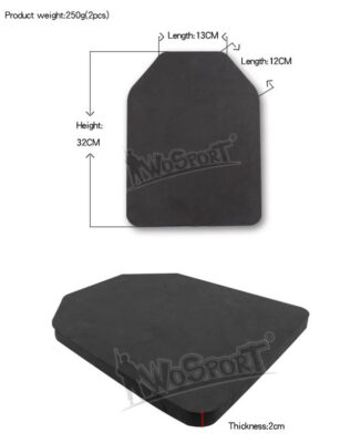 Tactical Vest Protective Pad DUMMY XPE foam - 2PCS - obrazek 5