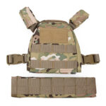 WST Children MOLLE Plate Carrier - Black - obrazek 3