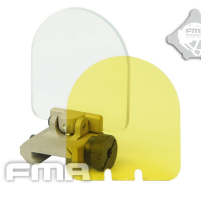 FMA Folding Protective Sight Lens Cove on RIS rail - Tan