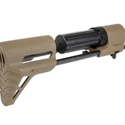 Alternative view of PDW Stock for AR15 Replicas - Tan
