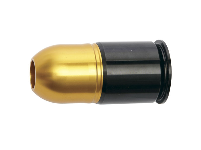 ASG 40mm Gas Grenade for 65 BBs / 2 Paintball BBs - Gold / Black OD-A-ASG051 asgbox.pl ASG 40mm Gas Grenade for 65 BBs / 2 Paintball BBs - Gold / Black