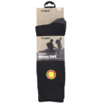 Merino Military Sock- Black - obrazek 2