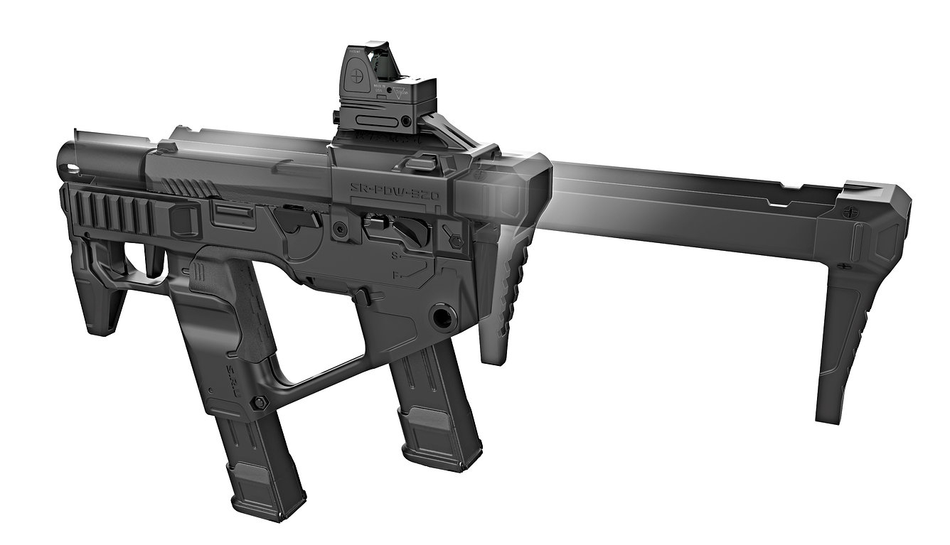 SRU - Airsoft PDW P320 Conversion for WE F17/F18 - Black OD-A-SR-PDW-320-BK asgbox.pl SRU - Airsoft PDW P320 Conversion for WE F17/F18 - Black - obrazek 2