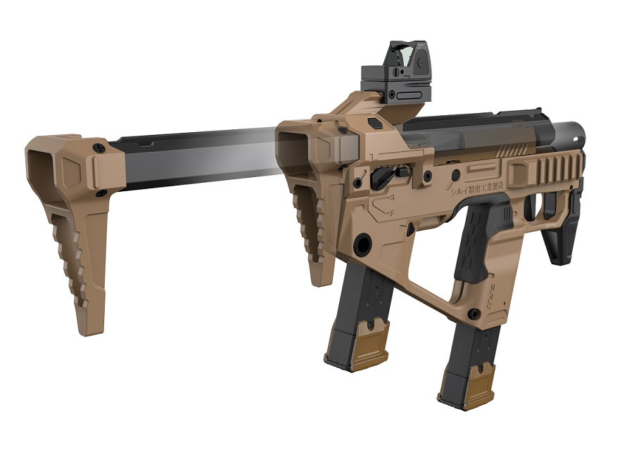 SRU - Airsoft PDW P320 Conversion for WE F17/F18 - TAN OD-A-SR-PDW-320-TAN asgbox.pl SRU - Airsoft PDW P320 Conversion for WE F17/F18 - TAN - obrazek 3