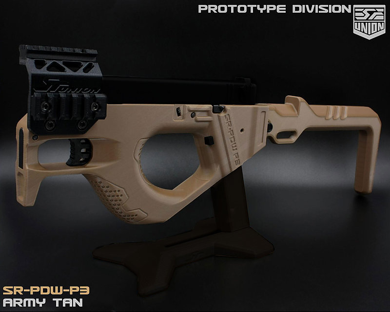 SRU - Airsoft PDW P3 Conversion for Marui Glock - TAN OD-A-SR-P3-TM-TAN asgbox.pl SRU - Airsoft PDW P3 Conversion for Marui Glock - TAN