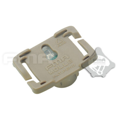 Alternative view of FMA MOLLE System Strobe Light Dark Earth, Tan Case - Red