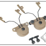 FMA EXFIL Helmet Mount for Peltor Comtac Headset - Tan