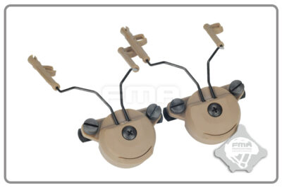 FMA EXFIL Helmet Mount for Peltor Comtac Headset - Tan - obrazek 2