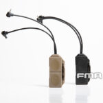 FMA Dual Switch PEQ, Laser Plug and 2.5 mm Connectors with Logo - Tan